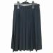  school skirt summer thing w63- height 66 navy blue middle . high school M.YURIKO pleat school uniform uniform woman used IN7549