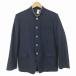  школьная форма . Ran 175A мужчина . стрекоза верхняя одежда круг мытье возможно шерсть . школа указание форма раунд цвет волна темно-синий б/у разряд C a3 JJ6509