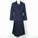  blaser the best skirt cord Thai top and bottom 5 point set winter thing woman school uniform middle . high school navy blue uniform used rank C NA4546