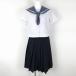  blouse skirt cord Thai top and bottom 3 point set large size summer thing woman school uniform middle . high school white uniform used rank C NA5341