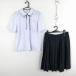  blouse skirt cord Thai top and bottom 3 point set large size summer thing woman school uniform Saitama . see middle . white uniform used rank C NA5903