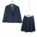  блейзер юбка верх и низ 2 позиций комплект большой размер очень большой зима предмет женщина школьная форма средний . средняя школа темно-синий форма б/у разряд C NA6418