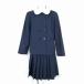  jacket skirt top and bottom 2 point set large size Michel Klein winter thing woman school uniform middle . high school navy blue uniform used rank C NA6519
