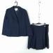  блейзер юбка верх и низ 2 позиций комплект большой размер can ko- зима предмет женщина школьная форма средний . средняя школа темно-синий форма б/у разряд C NA6833