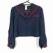  sailor suit outer garment winter thing red 3ps.@ line woman school uniform middle . high school navy blue uniform used rank C NA6900