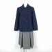  jacket skirt top and bottom 2 point set large size winter thing woman school uniform middle . high school navy blue uniform used rank C NA7188