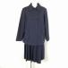  jacket jumper skirt top and bottom 2 point set large size winter thing woman school uniform middle . high school navy blue uniform used rank C NA7710
