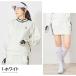 �S���t�E�F�A ���f�B�[�X �㉺�Z�b�g�A�b�v gs GOLF �X�E�F�b�g�W���[�W ���b�N�l�b�N�g���[�i�[ �X�J�[�g ���S ������� �H�~ �t�� �֘A�摜3