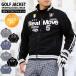  Golf одежда мужской флис .. обратная сторона ворсистый Golf жакет блузон вязаный длинный рукав одноцветный tops осень-зима Logo принт полный Zip 