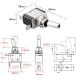 TRS �~�T�C���X�C�b�` ON-OFF 12/24V���p LED���� 3�� ���b�h/�u���[/�O���[�� �֘A�摜2