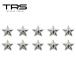 TRS one отметка аксессуары звезда type акрил 15mm серебряный 10 штук 380021