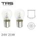 TRS лампа белый огонь клапан(лампа) 24V21W булавка угол 180 раз прозрачный 2 шт. комплект S25 BA15s 310332