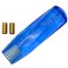  crystal shift knob twist Bubble shift knob lever 150mm 15cm blue acrylic fiber 