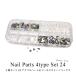  Nailparts 4 вида комплект 24 акрил Heart &ma- Kiss Stone Mix 