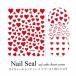  наклейки на ногти красный Heart серии 1 листов ввод 177