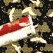  большой журавль золотой ламе tsuru мир рисунок ..si- подбородок g хлопок 100% ткань примерно 110cm ширина YK-01-1 сделано в Японии .. пачка 2.5m соответствует 10cm единица измерения цена 
