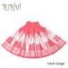  хула костюм юбка пау TUP-FT577 TUTUVIpau фонарь Gin ja- цвет : коралл * белый 