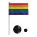 TOSPA Rainbow флаг LGBT Mini флаг присоска + подставка имеется комплект 10.5×15.7cmteto long s.-do производства сделано в Японии 
