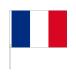 TOSPA フランス 国旗 応援手旗SF 旗サイズ20×30cm ポリエステル製 ポール31cm のセット