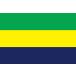 [ в аренду национальный флаг комплект 3.4 день ]gabon национальный флаг комплект (90×135cm* paul (pole) * подставка имеется )