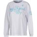 コンバース プリントロングスリーブシャツ レディース用 バスケットウェア ホワイト×スカイブルー CB382304L-1122