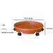  Yamato пластик горшок тарелка литейщик plate 40 type φ410×H105 Brown глубина 410mm высота 105mm
