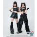  костюм Kids .... tops танцевальный костюм девочка выставить кожаный салон ntsu короткий брюки чёрный майка симпатичный широкий брюки нога покрытие Корея 