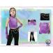  костюм лиловый Kids танцевальный костюм выставить чёрный flare pants .... tops фиолетовый майка hip-hop девочка привлекательный идол костюм симпатичный 