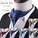  ascot tie scarf men's business new life stylish gentleman wedding Ascot scarf formal peiz Lee pattern ...