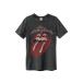 The Rolling Stones Rolling Stones Vintage Tongue Charcoal T-shirts Medium Apparel