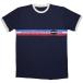 Oasis 1996 Tour Horizontal Stripes Ringer футболка NAVY BLUE/XL размер Apparel