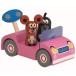 DETOAkru tech Kids[kru tech . мышь. Drive путешествие ( розовый )]KRTEK On The Trip - Pink Car