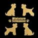  собака лакировка наклейка LOVE DOG миниатюра shunau The -(4 шт ) золотой 