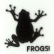 FROGS! лакировка наклейка [ лягушка .... чёрный ]