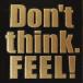  знак лакировка наклейка MOJI [Don't think FEEL! золотой ]