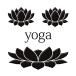  йога лакировка наклейка [YOGA йога йога лотос чёрный ]