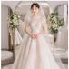 ウェディングドレス  韓国 ウエディングドレス  プリンセスライン ウェディングドレス 安い 結婚式 披露宴 花嫁 ロングドレス 宮廷風 海外挙式