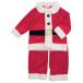 サンタ コスチューム クリスマス 衣装 キッズ 子供服 ジャケット パンツ セット ベロア (レッド×110cm)