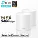 Wi-Fi6 11ax�б���å���Wi-Fi�����ƥ� Deco X60 2��˥å� 4804��574Mbps AX5400 Wi-Fi�λ�Ѥ򥼥��� 3ǯ�ݾ�
