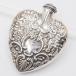 B087 античный STERLING 925 отверстие Mark печать духи бутылка духи inserting пуховка .-m бутылка пульверизатор скульптура Heart дизайн серебряный 