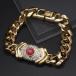 V115 Италия Vintage VOGUE BIJOUX Vogue biju браслет цветной камень способ стразы Gold цвет дизайн 