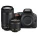 Nikon D5500 DX-format Digital SLR Dual Lens Kit w/ - Nikon AF-P DX NIKKOR 18-55mm f/3.5-5.6G VR  Nikon AF-P DX NIKKOR 70-300mm f/4.5-6.3G ED Lens