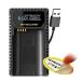 Nitecore ULSL USB Travel Charger for Leica BP-SCL4 Batteries with Lumen Tactical LED Keychain Flashlight - Compatible with Leica SL Typ 601 Series Cam