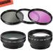 [ flat line импортные товары ] Deluxe линзы комплект Canon Rebel T3,T3i,T5,T5i,T6i,T7i,EOS 80D,EOS 77D камера 