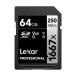 Lexar 64GB Professional 1667x SDXC Memory Card, UHS-II, C10, U3, V60, Full-HD  4K Video, Up To 250MB/s Read, for Professional Photographer, Videogra