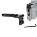 ʿ͢ʡNICEYRIG Right Angle Dual Cold Shoe Mounts Bracket, Cold Shoe Extension Bar with Quick Release NATO Rail, 1/4'' Threads - 376
