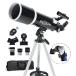 [ flat line импортные товары ]Telescope for Adults & Beginner - 80mm Aperture 600mm Fully Multi