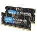 �y���s�A���i�zCrucial RAM 64GB �L�b�g (2x32GB) DDR5 5600MHz (�܂���5200MHz�܂���4800MHz) �m�[�g�p�\�R�������� CT2K32G56C46S5