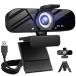 [ flat line импортные товары ]Full HD Webcam with Built-in Microphone and Rotatable Tripod, 4K