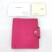 05w05160 Hermes HERMES лилия s Mini обложка для записной книжки розовый Франция производства женский мелкие вещи б/у товар [ павильон . магазин ]